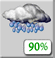 Wednesday: Widespread rain showers before 5pm, then a chance of showers and thunderstorms. Cloudy, with a high near 68. East wind around 14 mph, with gusts as high as 24 mph. Chance of precipitation is 90%. New rainfall amounts between a half and three quarters of an inch possible. Wednesday: Widespread Rain Showers
